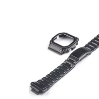retro black watchbands gwm5610 dw5600 gw5000 watch strap case bezel set metal stainless steel bracelet steel belt accessories