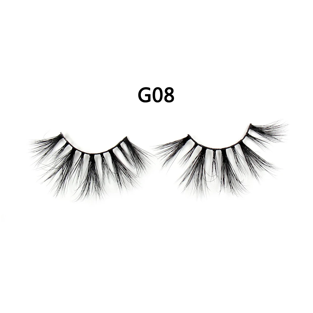 10 Pairs G08 AMAOLASH 10 пар/лот 25 мм ресницы 3D норковые ресницы высокий объем крест-накрест Драматические Длинные ресницы Пушистые Мягкие Накладные ресницы - Цвет: 10 Pairs G08