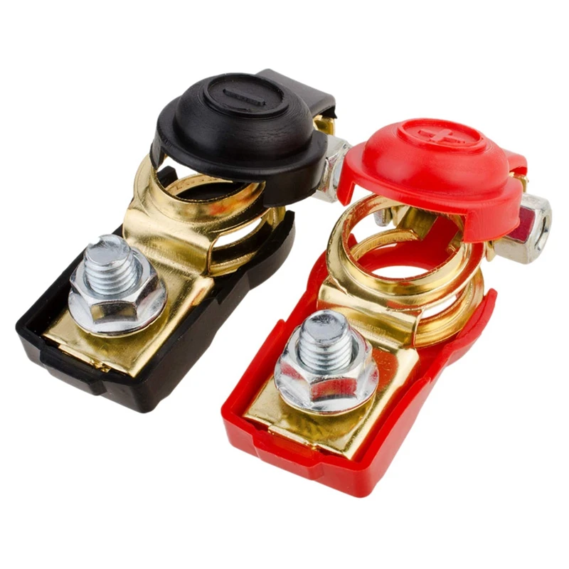 

2Pcs Car Vehicle Quick Connector Cable Clamp Clip Battery Terminal Heavy Duty Universal Preservative Durable