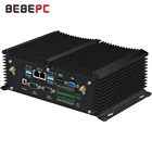 Промышленный мини-ПК BEBEPC Core i5 8350U i5 7200U 2 * DDR4 RAM 2 * RS485 двойная LAN HDMI WiFi 4G модуль Windows Linux Безвентиляторный Компьютер