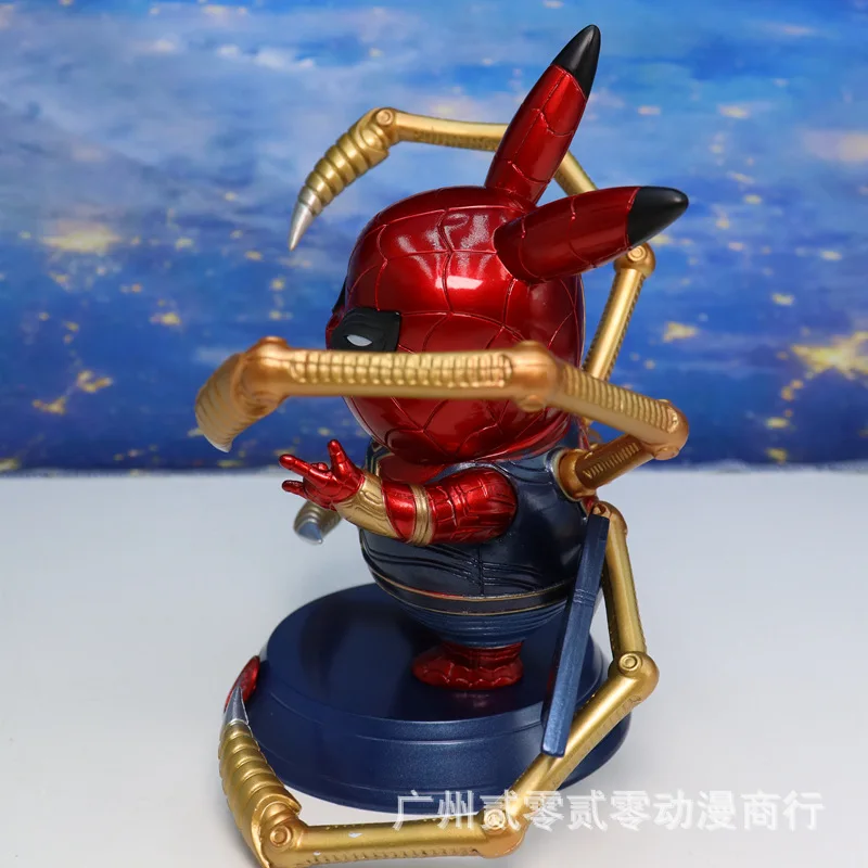 takara tomy pokemon pikachu cos spider man snap finger model figure car decoration kids birthday toy surprise gift for children free global shipping
