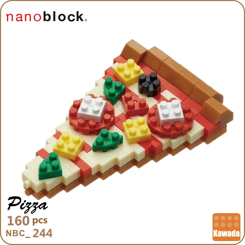 NBC244 Nanoblock пицца Строительные блоки мини Кирпичи Игрушка 160 шт. 12 лет +|Блочные