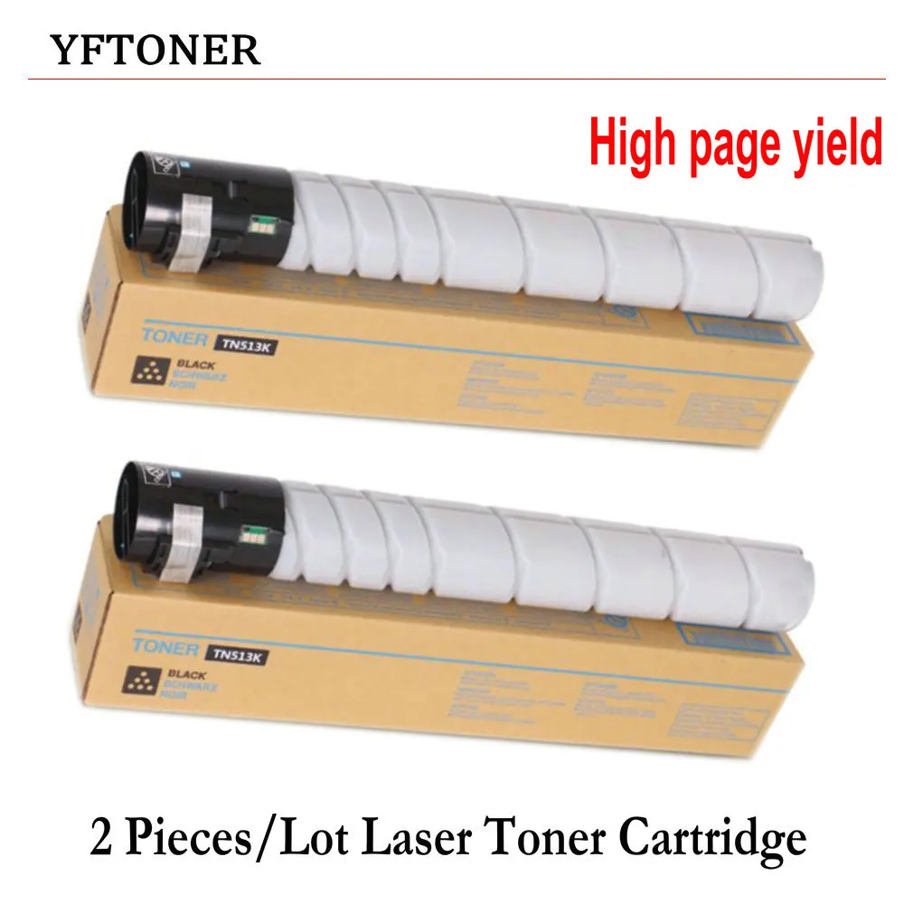 2 шт./лот YFTONER лазерный тонер картридж для Konica Minolta A33K031 (TN 513) TN 515 bizhub 454e 554e 308 368 458 558