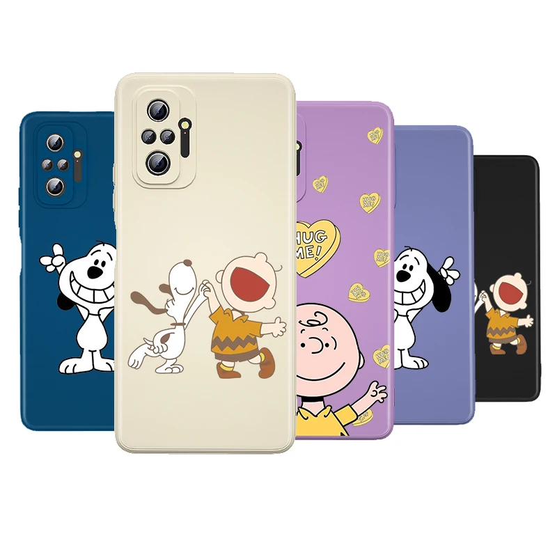 

Cute Cartoon Dog Liquid Silicone Soft Cover For Xiaomi Redmi Note 10 10T 9 9T 8T 9S 8 7 Pro Max Phone Case