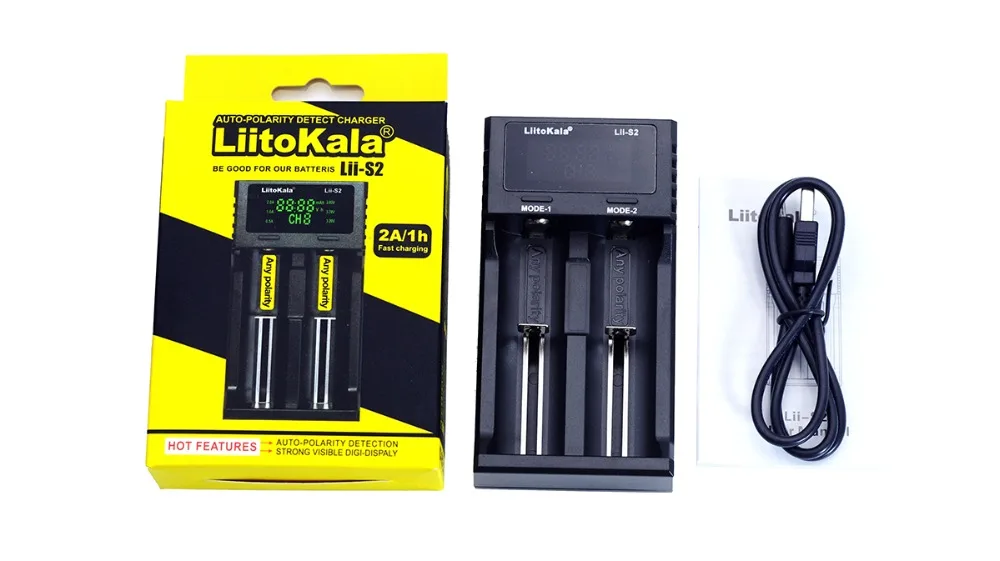 Новинка зарядное устройство Liitokala Lii S2 18650 для аккумуляторов 1 2 в 3 7 AA/AAA 26650 21700