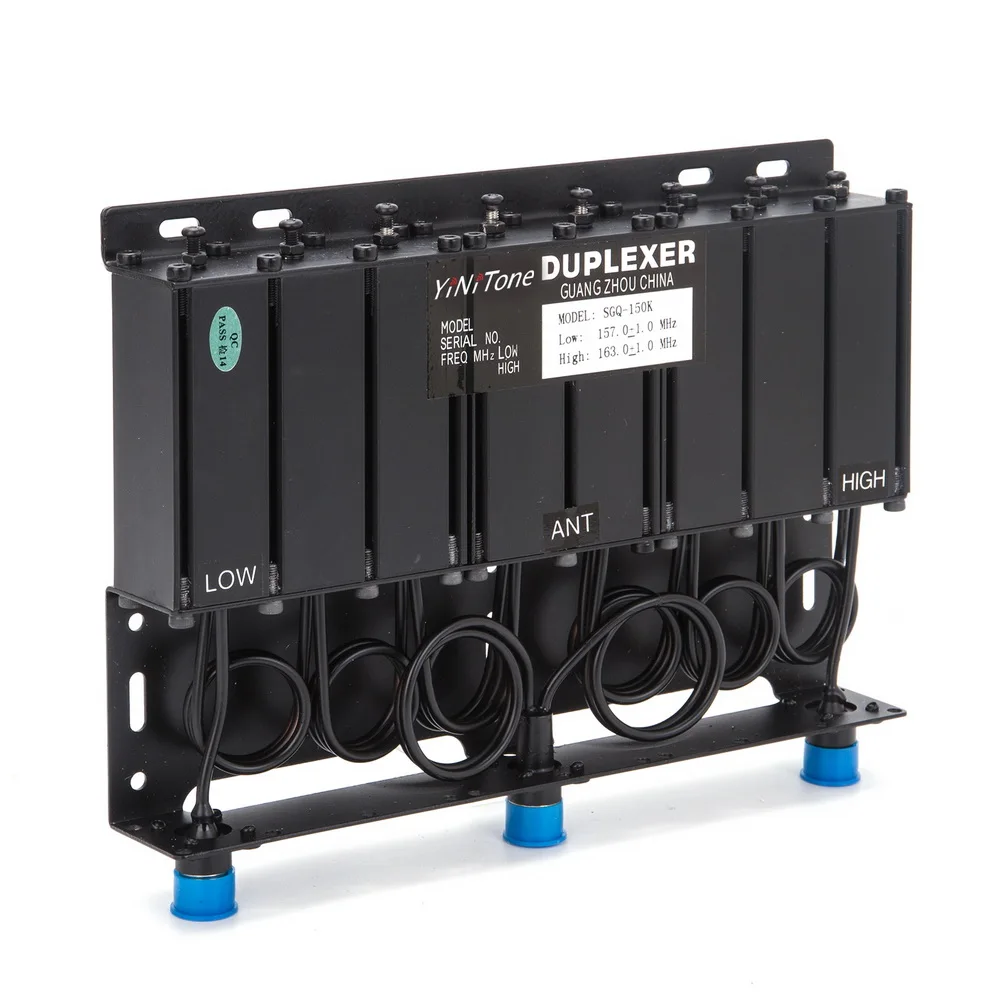 YiNiTone 100W VHF 8 Cavity Duplexer Wide Band N Connector FREE tune Radio Repeater Duplexr 136-174Mhz