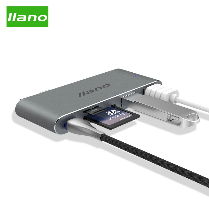 USB C концентратор двойной тип для Мульти 3 0 MacBook Pro адаптер Thunderbolt док-станция USB-C