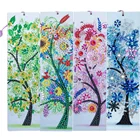 Набор для алмазной вышивки, 4 шт., алмазная закладки с живописью, художественная книжная Закладка, набор для алмазной вышивки крестиком, ремесло специальной формы сделай сам