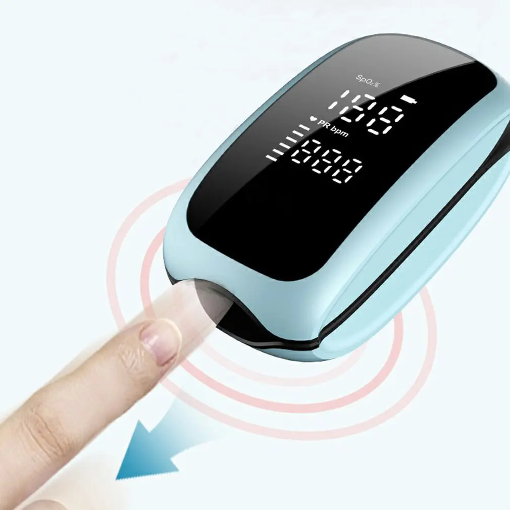 

Fingertip Pulse Oximeter Portable Finger Pulse Oximeter Blood Oxygen Saturation Monitor Rechargeable Children's Oximeter