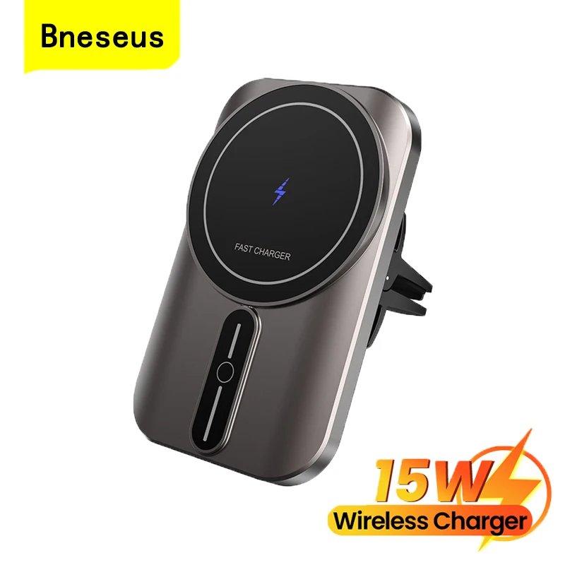 

Bneseus Car Wireless Charger Magnetic Phone Holder For iPhone 13 12 Pro Max 15W Fast Charging Wireless Chargers Car Mount Stand