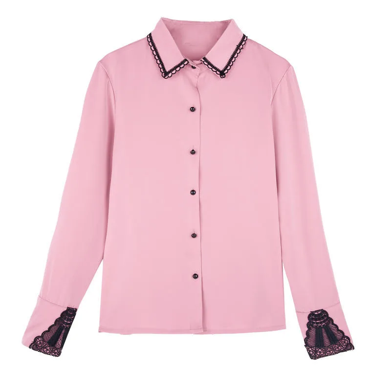 

Chiffon Shirts Office Lady Tops Blusas Mujer De Moda Loose Long Sleeve Blouse Women Clothing Elegant White Blouses Femme Q4485