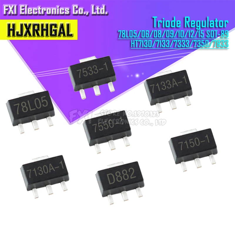 50 шт. 78L05 SOT89 SOT SMD Триод новый оригинальный|Интегральные схемы| |