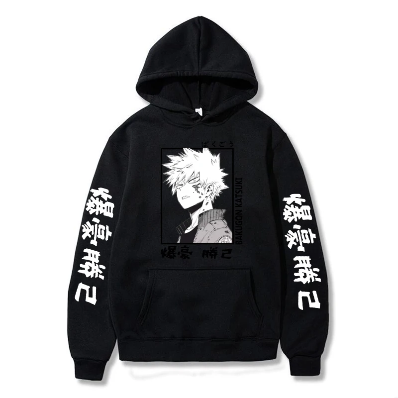 

Толстовка с капюшоном My Hero моя геройская Академия Katsuki Bakugo унисекс Одежда для мужчин и женщин Moleton