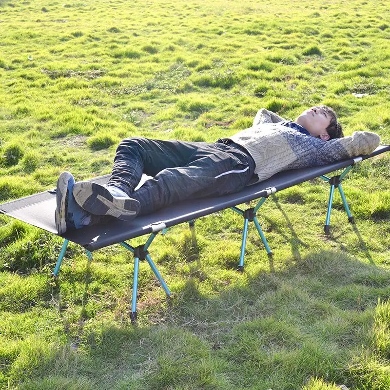 

Портативный открытый складной стол складной кемпинг кровать Портативный простая односпальная кровать для кемпинга Рыбная ловля Настольны...