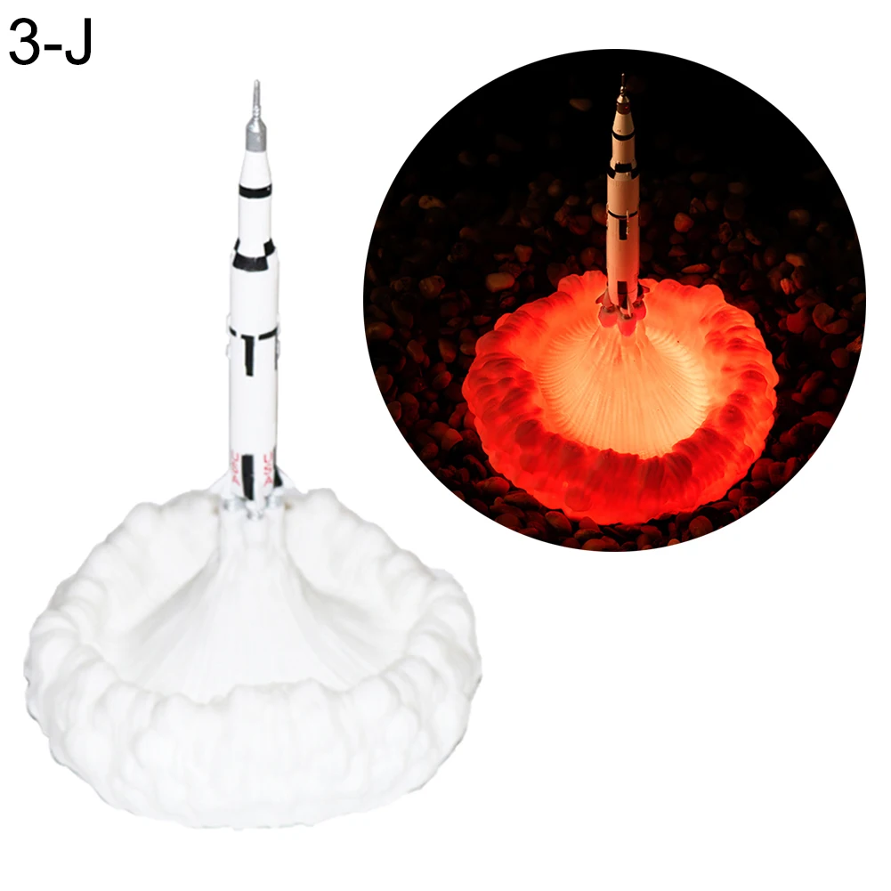 

Creative 3D Print Space Shuttle Lamp Rechargeable Night Light For Space Lovers Moon Lamp Room Decoration new