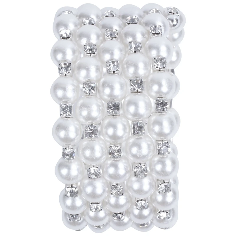 Пять рядов стразы из бисера Свадебные аксессуары кристалл браслет Fete Алмаз Bling Mary