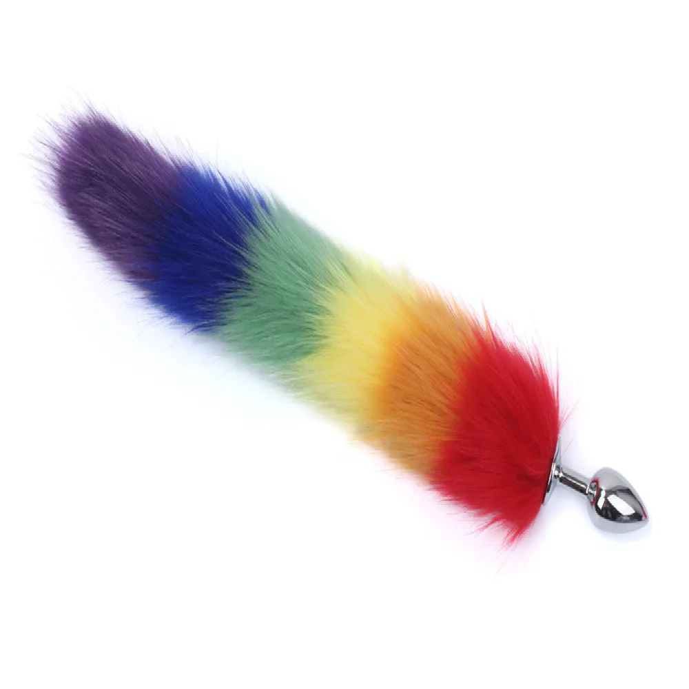 Анальная пробка из нержавеющей стали для женщин металлическая с натуральным