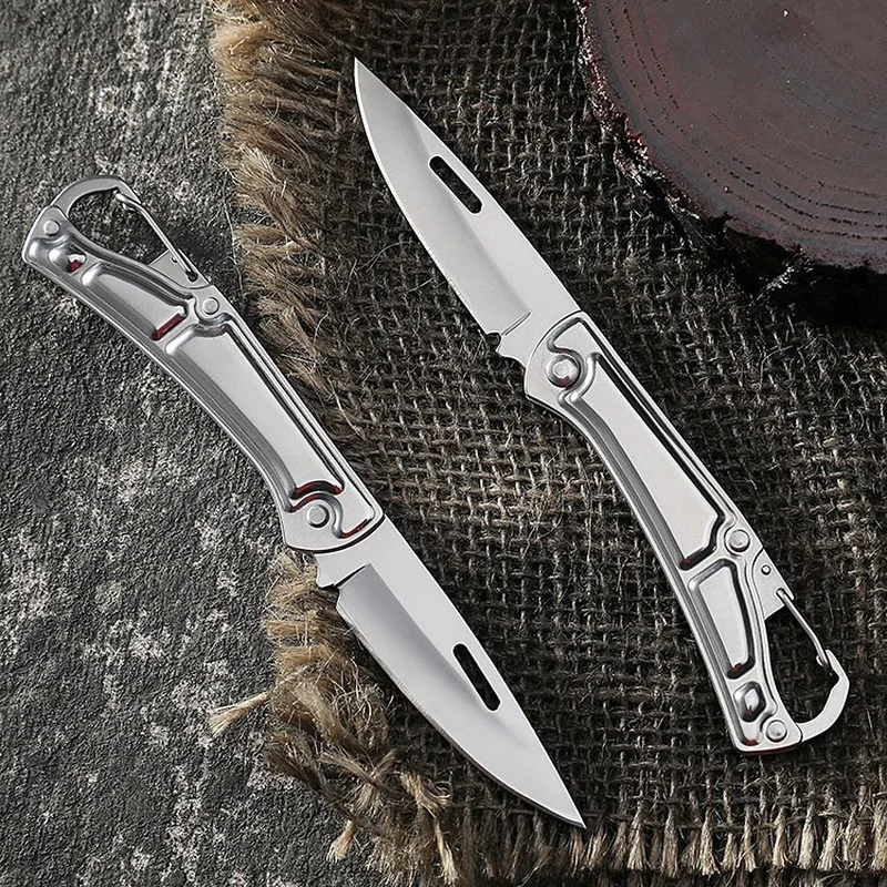 1pc Outdoor Portable Mini Field Folding Knife Stainless Steel Self-defense Camping Knife Pocket Fruit Knife Camping Tools multifunctional key knife new mini knife outdoor swiss knife self defense knife folding fruit knife 20dc05