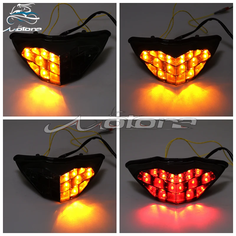 Высокое Качество Мотоциклетные светодиодные задние поворотные стоп лампы