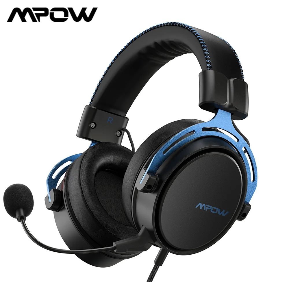 Soulsens/Mpow Air SE 3 5 мм Проводная игровая гарнитура 3D объемный звук Интернет-кафе с