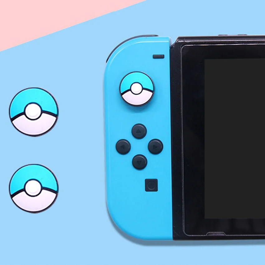 4 шт. силиконовых накладки на джойстик с захватом пальца для контроллеров Nintendo Switch NS Joy Con Gamepad ThumbStick