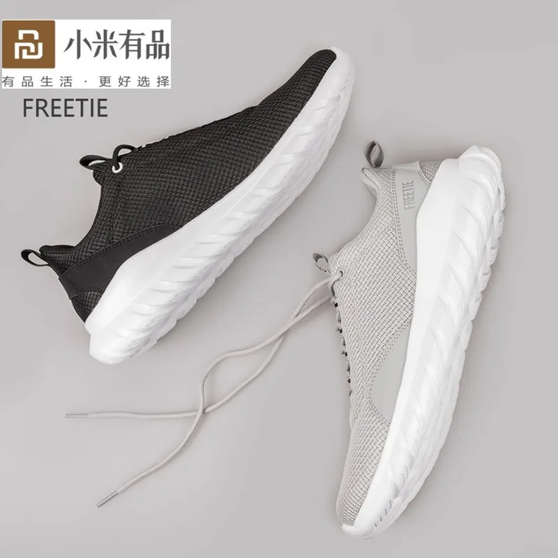 Мужская спортивная обувь FREETIE фирменная легкая дышащая беговая больших размеров