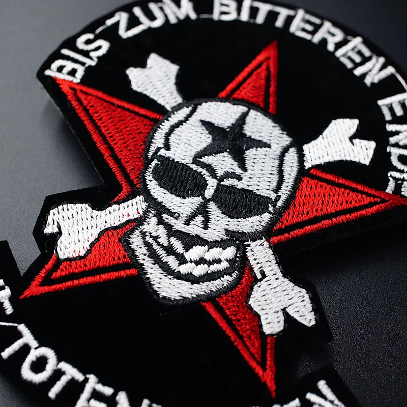 SKULL (Size:8.5x10.5cm) Patch Badges Embroidered Applique Sewing Clothes Stickers Garment Apparel Accessories | Дом и сад