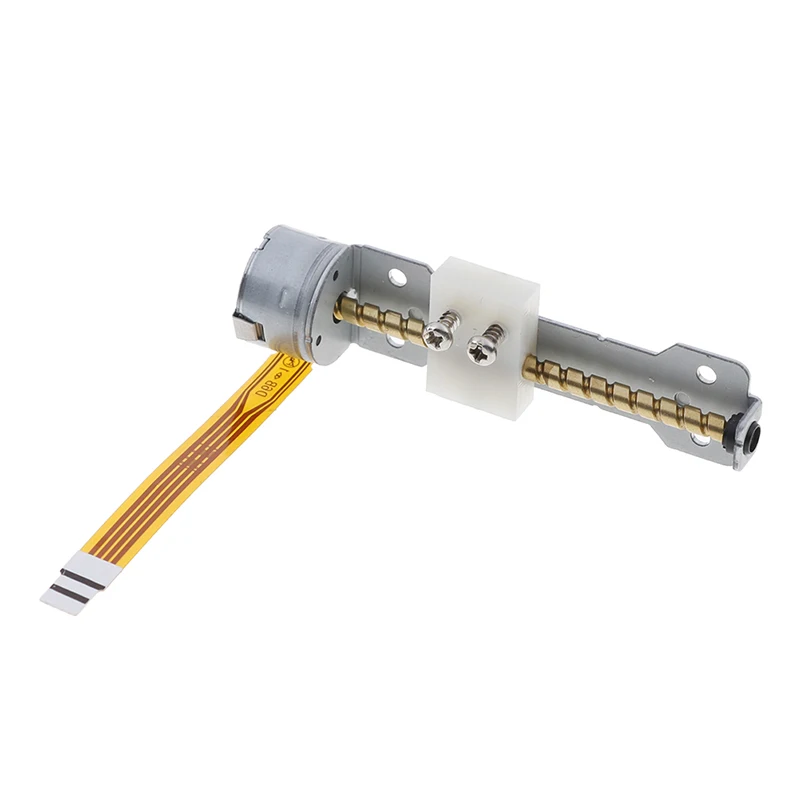 

1pc New 4-6V DC 2 Phase 4 Wire Micro Stepper Motor With Slider Dia 15MM Rod 50MM Step Angle 18 Degrees Length Of Screw Rod: 50mm