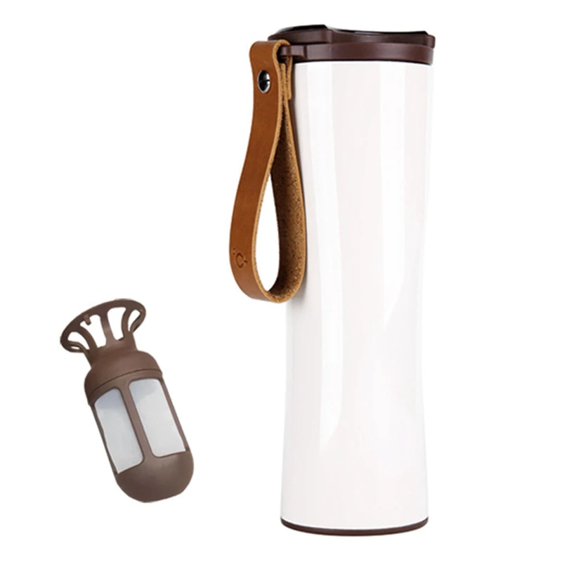 Кружка для путешествий Moka Smart Coffee Tumbler 430 мл портативная Вакуумная бутылка OLED