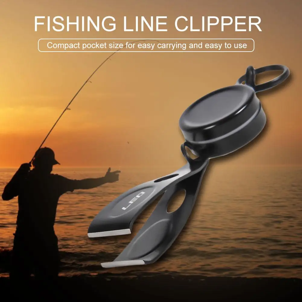 Retractable Fishing Line Clipper Wearable Clamp Fast Clamping And Tool Sub-line Quick Cut Easy Pull Buckle |