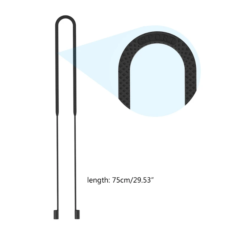 

Anti-Lost Strap Soft Silicone Headset Hanging Neck Rope Sweatproof Sports Anti-lost Cords for AirPods Pro 1 2 3 Earphone
