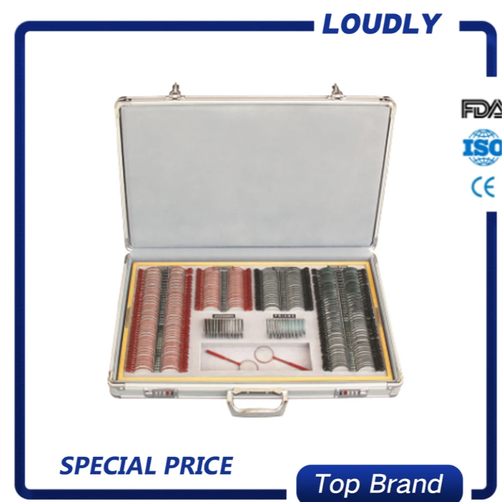 Loudly брендовый офтальмологический пробный набор линз чехол для объектива с