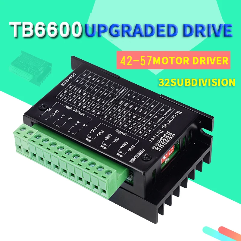 Драйвер 42/57 TB6600 деревообрабатывающий станок драйвер шагового двигателя 32