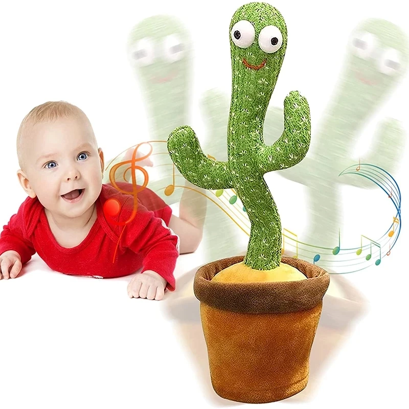 

3 English Songs Dancing Cactus Toys Speak Electronic Plush Toy With The Singing And Humorous Dancing Joy Will Be Brought To Them