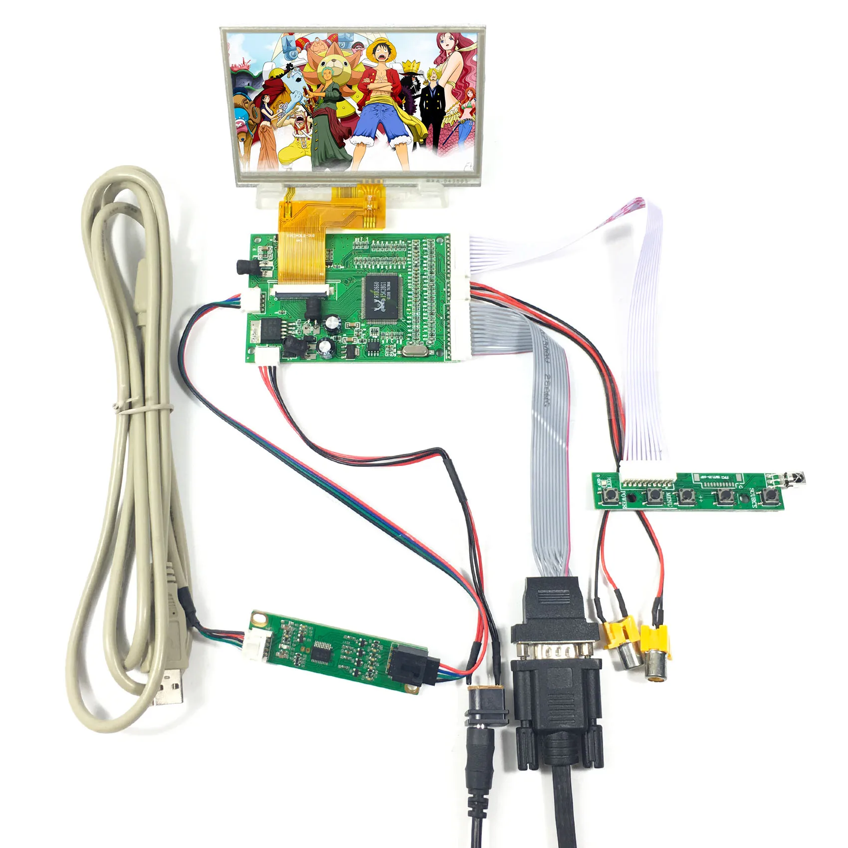 

VGA 2AV LCD Controller Board VS-TY40-V1 4.3" VS043T-005AT 480X272 LCD Screen