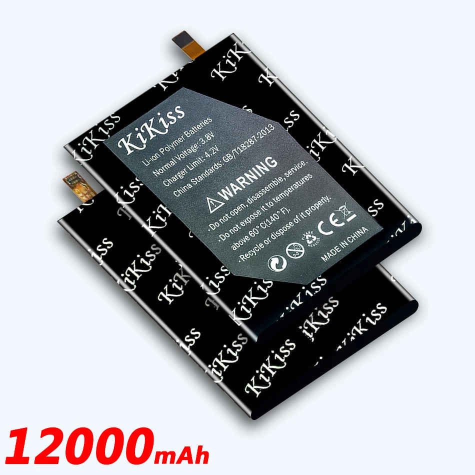 

KiKiss 12000mAh P10000 Pro battery for Blackview P10000 Pro P10000Pro MT6763 Cell Phone Replacement Batteries + Gift Tools