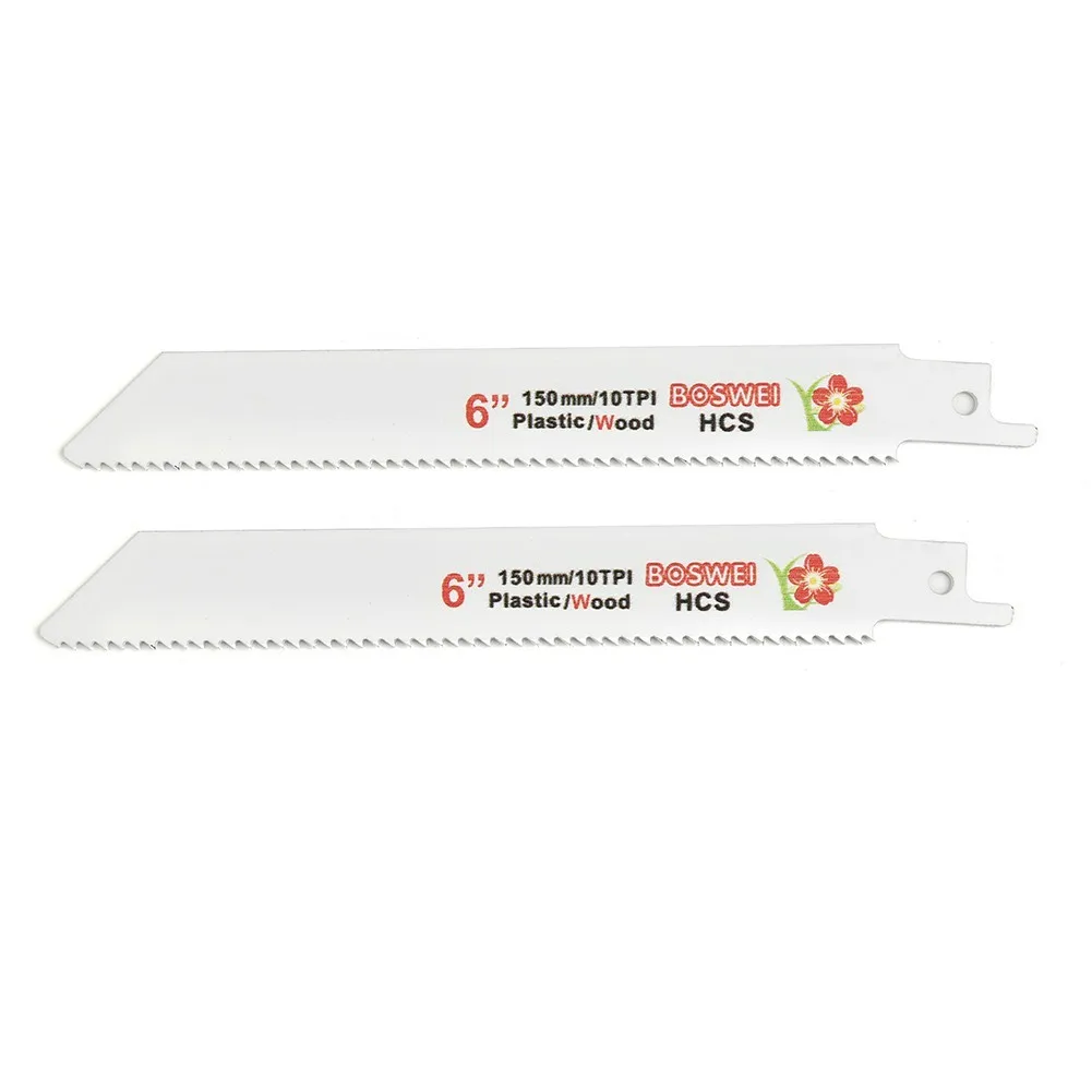 10Pcs 6\\\\\\\" 8\\\\\\\" Reciprocating Saw Blades Set Wood Metal Sheet Pipe Blades 6T 10T 18T Wood Assorted Blades Woodworking