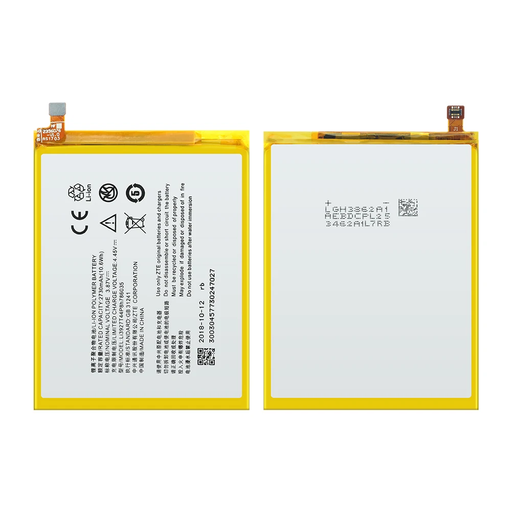 100% реальная батарея 2730mAh Li3927T44P8h786035 для ZTE Blade V8 V7 BV0800 BV0701 A910 Высококачественная +