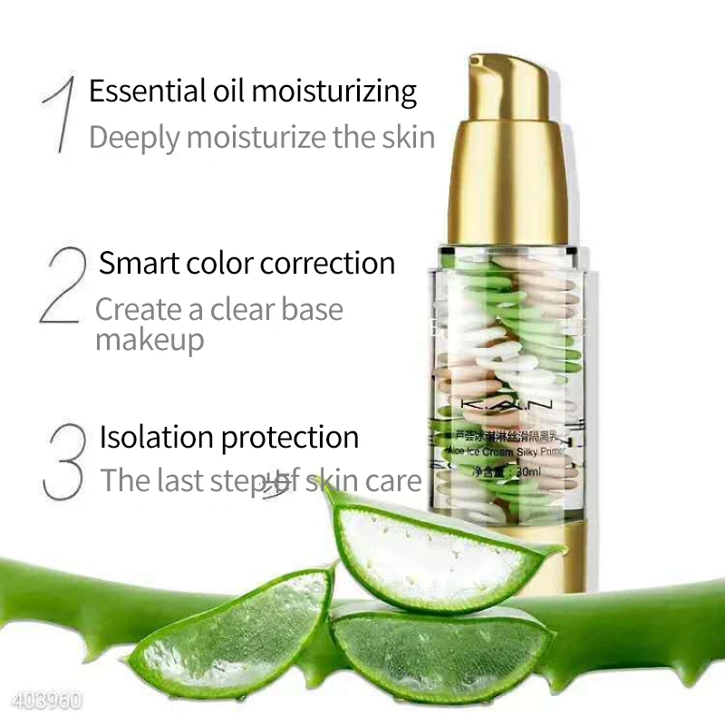 

1PC Bird Feces Isolation Base Face Primer Gel Invisible Pore Light Oil-Free Makeup Finish No Creases Foundation Primer Cosmetics