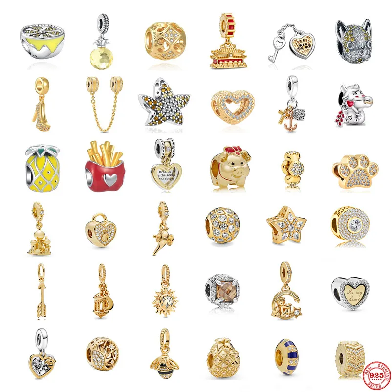 Новинка Изысканный Блестящий золотистый ананас подходящий для оригинального