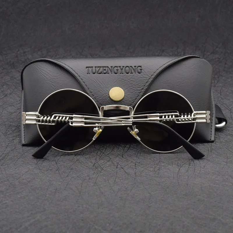 Винтажные солнцезащитные очки в стиле стимпанк круглые готические аксессуары