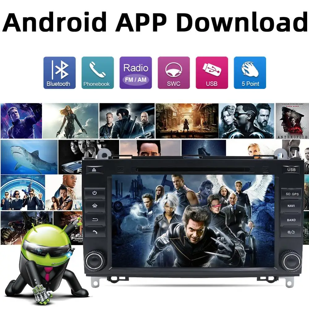 Bosion Android 9 0 автомобильный DVD Авто радио мультимедиа gps для Mercedes Benz B200 класс W169 W245 Viano