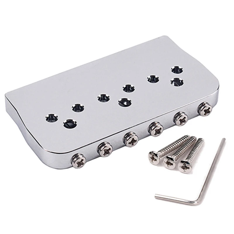 

Guitar Bridge 6 String Electric Guitar Saddle Bridge Metal Fixed Bridge Guitar Fixed Bridge Wrap-Around Bridge