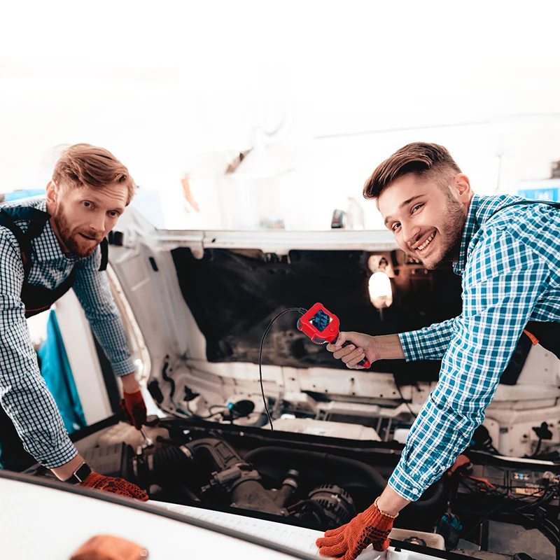 

5.5mm Digital Inspection Camera Unique 2.4 inch HD IPS Screen 6 LEDs LCD Borescope IP67 Waterproof Snake Tube Camera