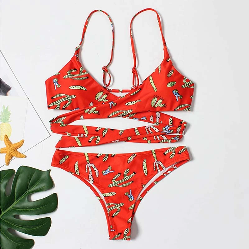 K8356 раздельный купальник женский взрослый полиэстер спандекс взрывы высокая