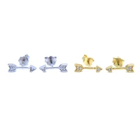 new fashion cute arrow stud earrings for women 925 sterling silver tiny arrow earrings fashion jewelry earings