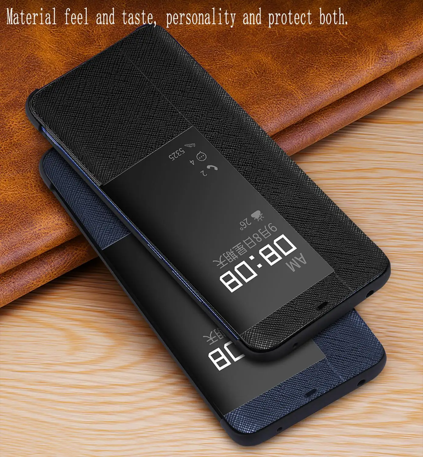Чехол KAIBASSCE для Huawei Mate 30 Pro 5G Mate 20 P30 Pro, с перекрестными полосками, раскладушка, умный чехол для сна и пробуждения, Обложка