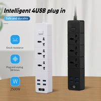 desktop usb charger port portable universal multi 10a extension cable socket european electrical plug travel adapter power strip