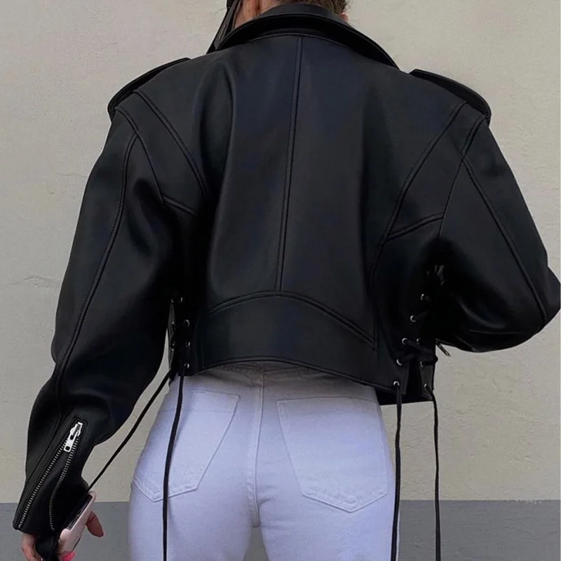 Женская короткая куртка из натуральной кожи осень 2021|Кожаные куртки| |