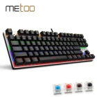 Клавиатура METOO Механическая Проводная игровая с подсветкой и защитой от фиктивных нажатий